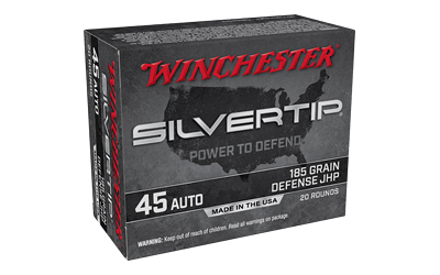 WNW45AST_1 Winchester Silvertip .45 ACP 185 gr JHP — 20 rd Box