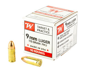 Winchester 9mm Luger 115gr FMJ 50rd Box