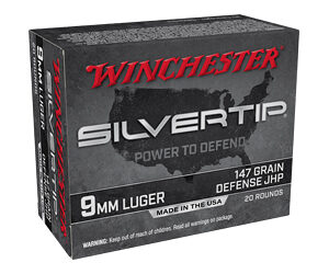 Winchester Silvertip 9mm Luger 147 gr JHP – 20 rd Box