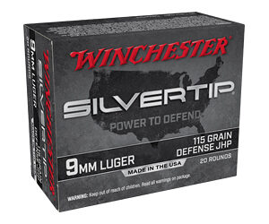 Winchester Silvertip 9mm 115 gr JHP 20rd