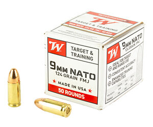 Winchester USA White Box 9mm 124gr FMJ 50rd