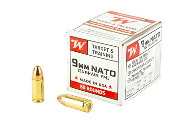 WNW9NATO50_1 Winchester USA White Box 9mm 124gr FMJ 50rd
