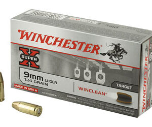 Winchester Super-X Winclean 9mm Luger 124gr 50rd