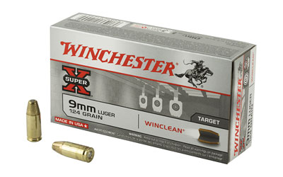 Winchester Super-X Winclean 9mm Luger 124gr 50rd