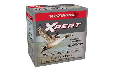 WNWEX1234_1 Winchester Super-X Xpert HV Steel 12Ga 3″ 1-1/8oz #4 25rd