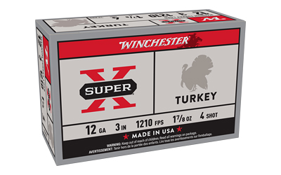 WNX123MT4_1 Winchester Super-X Turkey 12ga 3″ 1-7/8oz #4 10rd Box