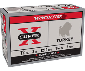 Winchester Super-X Turkey 12ga 3″ 1-7/8 oz #5 10rd Box
