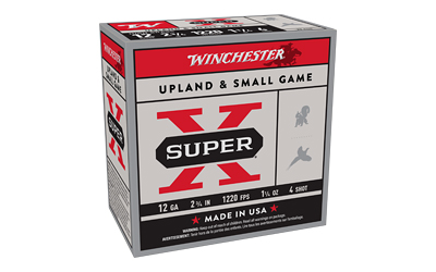 Winchester Super-X 12ga 2.75in 1-1/4oz #4 25rd