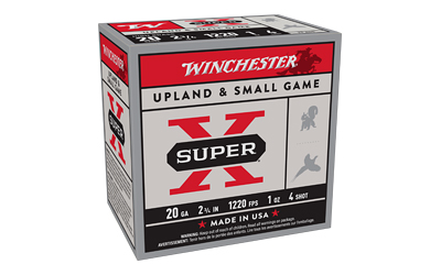 WNX204BX_1 Winchester Super-X 20 Gauge 2.75″ 1 oz #4 Shot 25rd