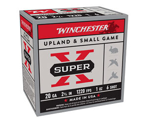 Winchester Super-X High Brass 20ga 2.75in 1 oz #6 – 25rd