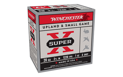 WNX206BX_1 Winchester Super-X High Brass 20ga 2.75in 1 oz #6 – 25rd