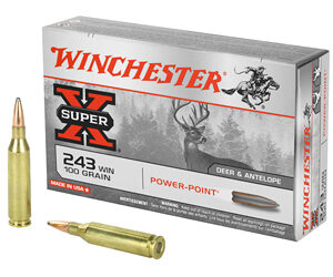 Winchester Super-X .243 Win 100 gr Power-Point 20rd Box