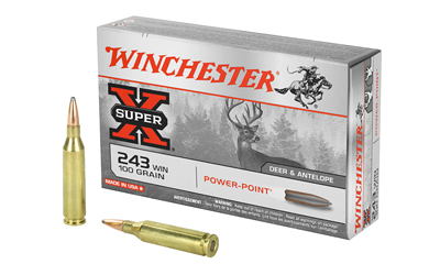 WNX2432_1 Winchester Super-X .243 Win 100 gr Power-Point 20rd Box