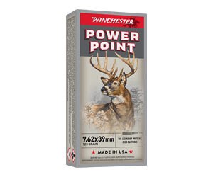 Winchester Super-X 7.62x39mm 123 gr Power-Point 20rd