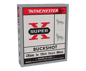 Winchester Super-X .410 Bore 3″ #000 Buckshot — 5rd Box