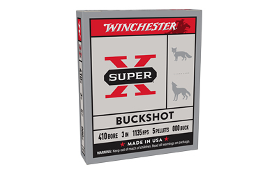 Winchester Super-X .410 Bore 3″ #000 Buckshot — 5rd Box