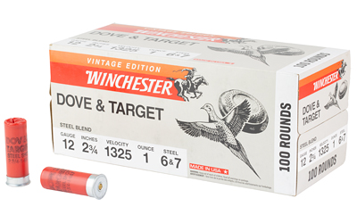 Winchester Dove & Target Steel 12ga 2-3/4 in 1oz #6/#7 100rd