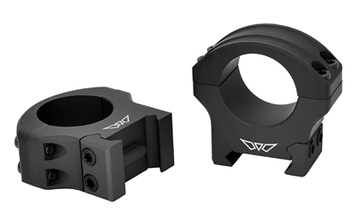 WR8501M_1 Warne HyperLite 1 in. Medium Scope Rings, Matte Black