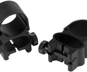 Weaver Detachable See-Thru Rings 1 in Matte Black