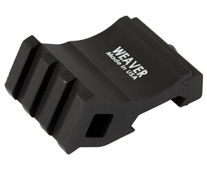 Weaver Offset Rail Adapter — Picatinny, Black, 6061-T6