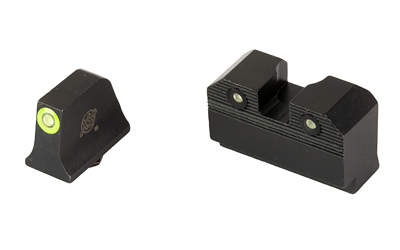 XS Sights R3D 2.0 Suppressor Height Night Sights — Green Front