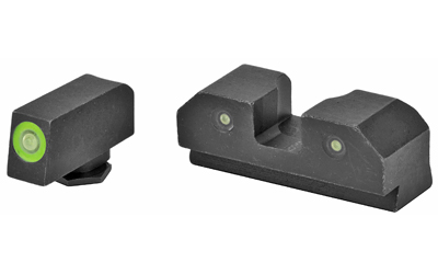 XSSGL-R012P-6G_1 XS Sights R3D Green Tritium Night Sights for Glock Small Frame