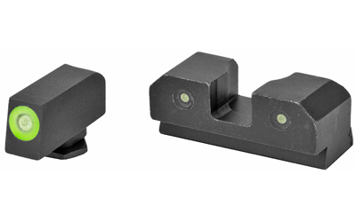 XSSGL-R014P-6G_1 XS Sights R3D 3-Dot Green Tritium Sights for Glock 42/43/43X/48