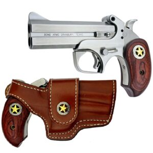 Bond Arms Rustic Ranger Derringer 4.25in Stainless w/ Rosewood