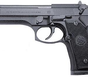 Beretta 92FS 9mm 4.9″ Blued Slide, Black Bruniton Frame