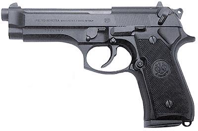 be92f Beretta 92FS 9mm 4.9″ Blued Slide, Black Bruniton Frame