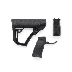 Daniel Defense AR-15 M-LOK Furniture Kit, Mil-Spec, Black