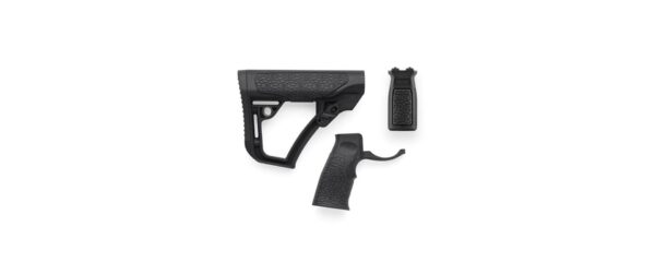 Daniel Defense AR-15 M-LOK Furniture Kit, Mil-Spec, Black