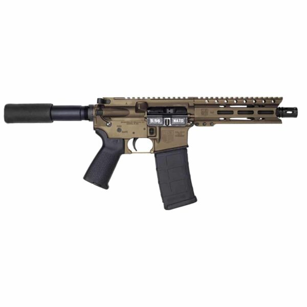 bronzediamondbackd353 Diamondback DB15 Pistol — 5.56 NATO, 7″ Barrel, Midnight Bronze