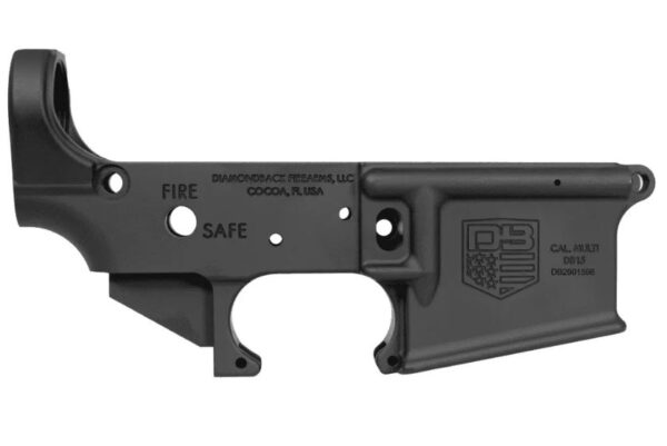 Diamondback DB15 Stripped Lower Receiver — Multi Cal, Black