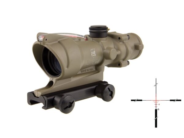 fdeacog2809 Trijicon ACOG 4×32 .223 Rem/5.56 FDE BAC Red