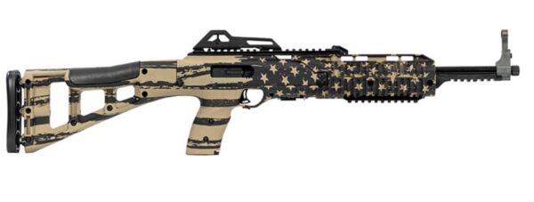 fdeflagb2a1 Hi-Point 995TS 9mm Carbine 16.5″ FDE Flag 10-Round