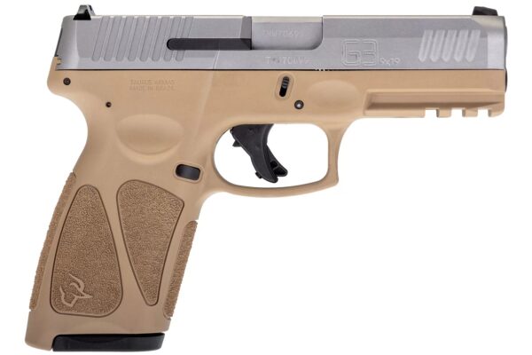 g3ts3db6 Taurus G3 9mm 4.0″ Tan/Stainless 15-Rd, 2 Mags