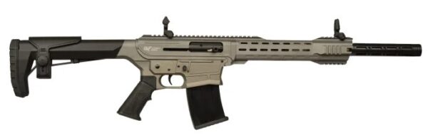 gf25gryd2db GForce Arms GF25 12 Gauge Semi-Auto Shotgun, Tungsten Gray