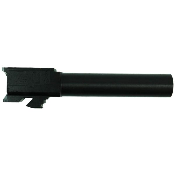 AE704600563126-MODULUS BARREL DUTY NITRIDE FINISH ZRO Delta Drop in Handgun Barrel for Modulus Compact 9mm 4″ Barrel Black