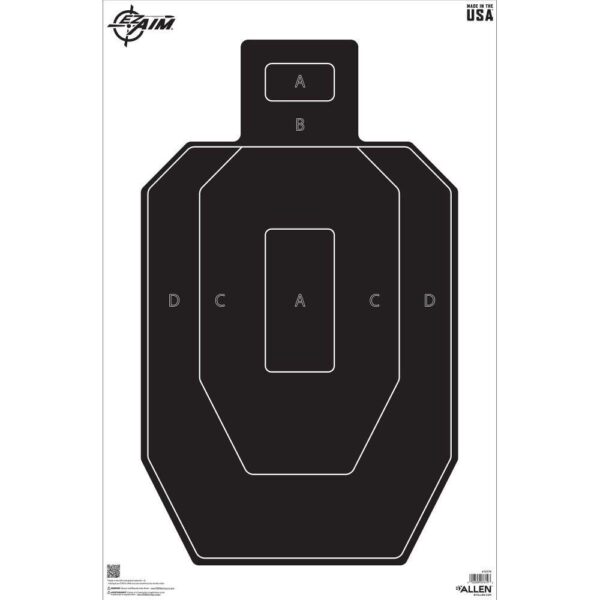 Allen EZ Aim IPSC Silhouette Target 23″ x 35″ 50/ct