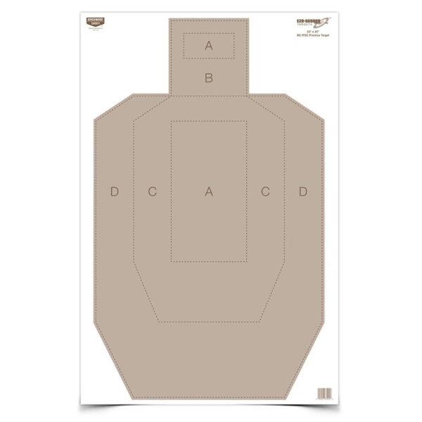 Birchwood Casey EZE-Scorer Paper Practice Targets 23″ x 35″ IPSC 100/ct