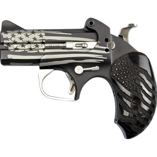 https3A2F2Fmedia.chattanoogashooting.com2Fimages2Fproduct2FBEBAOGPB2FBEBAOGPB-1 Bond Arms Old Glory Handgun .45/410 2rd Capacity 3.5″ Barrel Black Flag Black Driving Holster