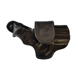 Bond Arms Leather Driving Holster RH 3.5″ Barrel Black with Black Stitching