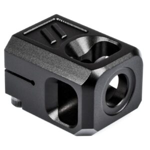 https3A2F2Fmedia.chattanoogashooting.com2Fimages2Fproduct2FBJ327442FBJ32744 ZEV PRO COMPENSATOR V2 1/2X28 THREADING 9MM BLACK