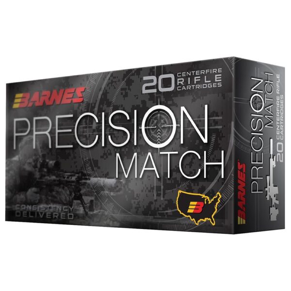 https3A2F2Fmedia.chattanoogashooting.com2Fimages2Fproduct2FBX308142FBarnes_Precision2520Match Barnes Precision Match Rifle Ammunition 6mm Creedmoor 112 gr OTM BT 2700 fps 20/ct