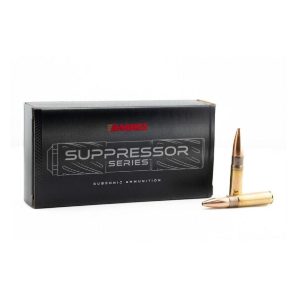 https3A2F2Fmedia.chattanoogashooting.com2Fimages2Fproduct2FBX325182FBX325181 Barnes Suppressor Series Sierra MatchKing Rifle Ammunition .300 Blackout 220gr HP 1060 fps 20/ct