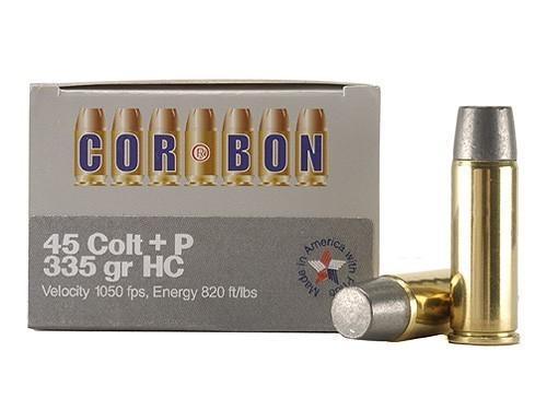 https3A2F2Fmedia.chattanoogashooting.com2Fimages2Fproduct2FCBCB45C335HC2FCBCB45C335HC COR-BON Handgun Ammunition .45 Colt 335 gr HC 1050 fps 20/box