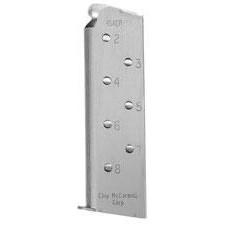 Chip McCormick Shooting Star Officer’s 1911 Handgun Magazine w Pad .45 ACP Stainless Steel 7/rd