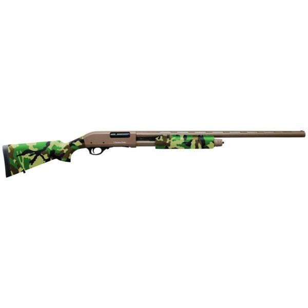 https3A2F2Fmedia.chattanoogashooting.com2Fimages2Fproduct2FCH9303302FCH930330 Charles Daly 301 Pump Shotgun 12ga 4rd 28″ Barrel Woodlands Camo/FDE