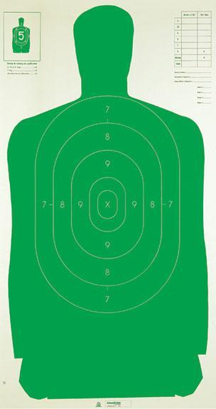 Champion LE Targets Paper Silhouette Target – 24″ X 45″ Green 100/Pack